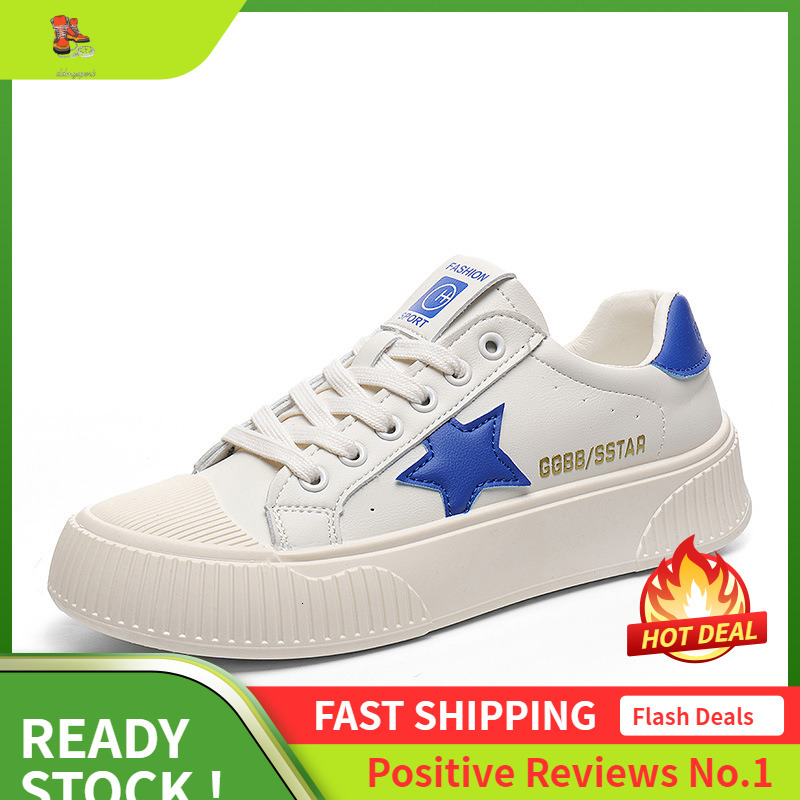 Ddmysports Little White Board New Spring And Autumn Low Top Casual Sports Student Eight Increasing Leather Face Women S Shoes OUTDOOR