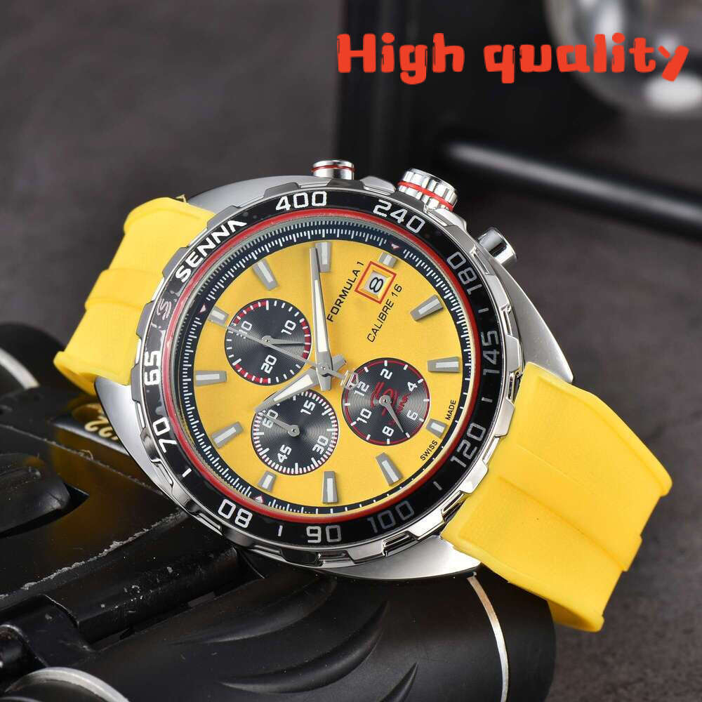 2024 Tags heuere Watch TOP Tags F1 Watch AAA Luxury Chronograph Mens Watch Menwatch High Quality with Box Designer Watch for Man Japan Quartz Movement Stainless be4