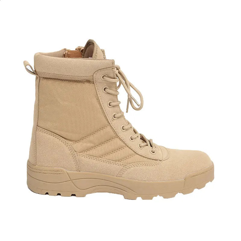 Fashion Men Winter Outdoor Canvas Breathable Boots Plus Size Desert Boot Mens Hiking Shoes 240828