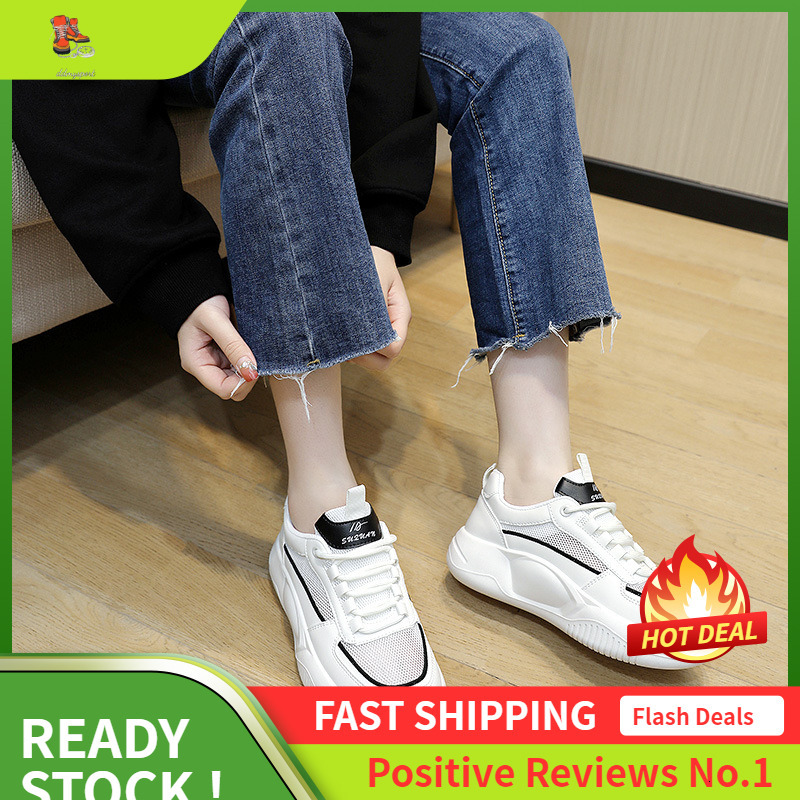 Ddmysports K Mesh Board For Women In Spring And Summer Breathable Thick Sole Height Increasing Versatile Casual S Shoes OUTDOOR