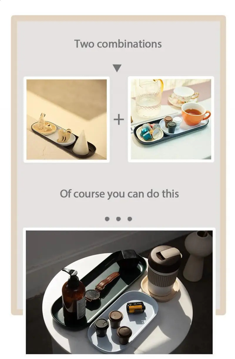 3Pcs Tray Rectangular White Bread Cake Tray Serve Tray Tea Tray Kindergarten Plastic Melamine Water Cup Tray 240829