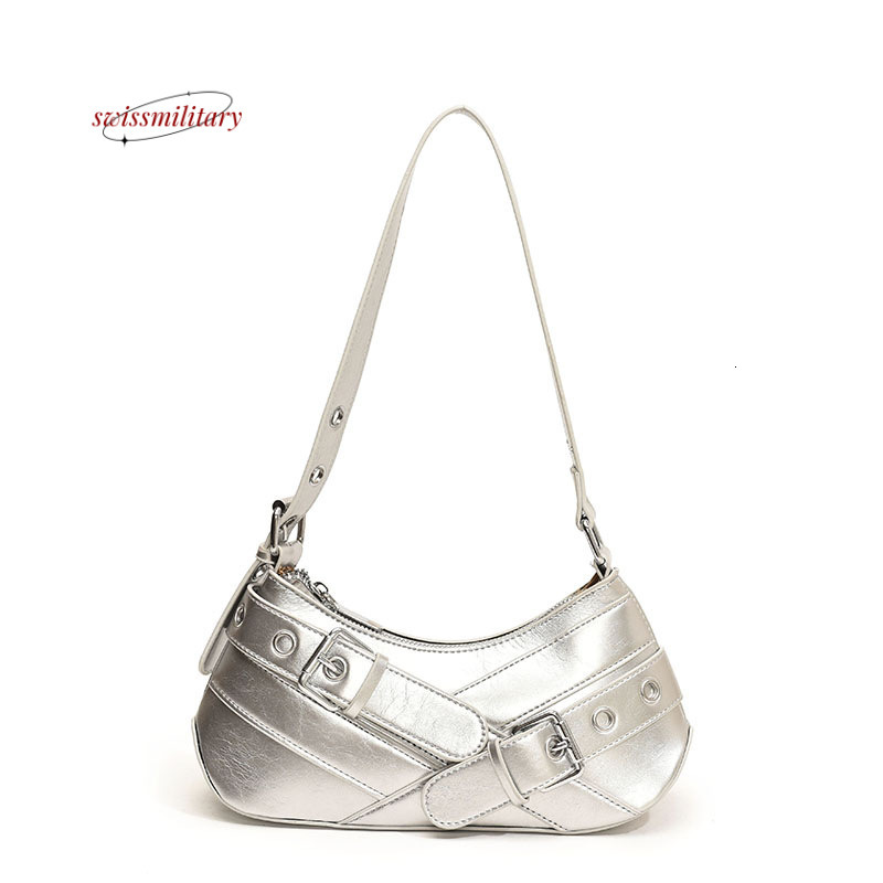 Swissmilitary High end niche baguette for women 2024 autumn new fashion versatile shoulder bag, simple and fashionable armpit bag #33