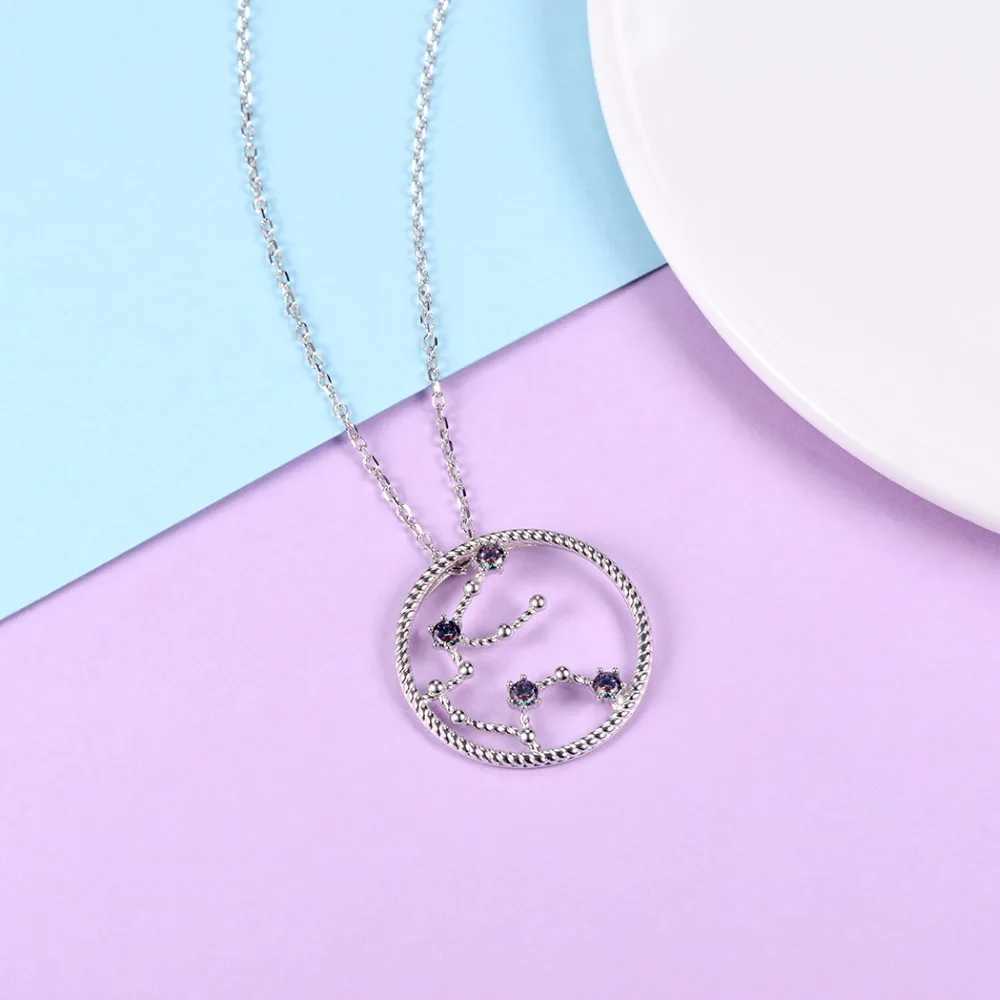 ChainsPro 925 sterling silver zodiac pendant for birthdays zodiac jewelry for girls daily gift necklace for women P640 W240828
