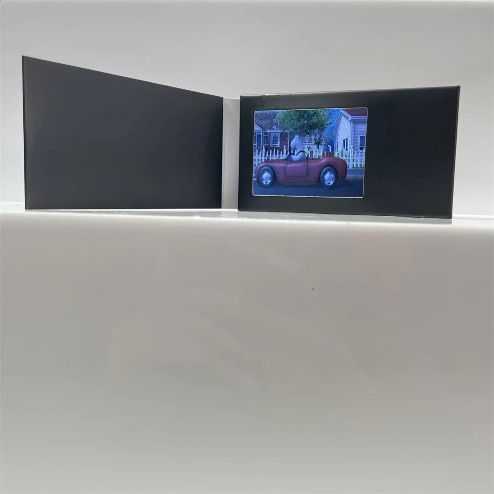 Upload 3 Minutes Video 2.4 Inch Blank Paper Digital LCD Wedding Invitation Book Greeting Card Digital Brochure With 128MB Memory 240829