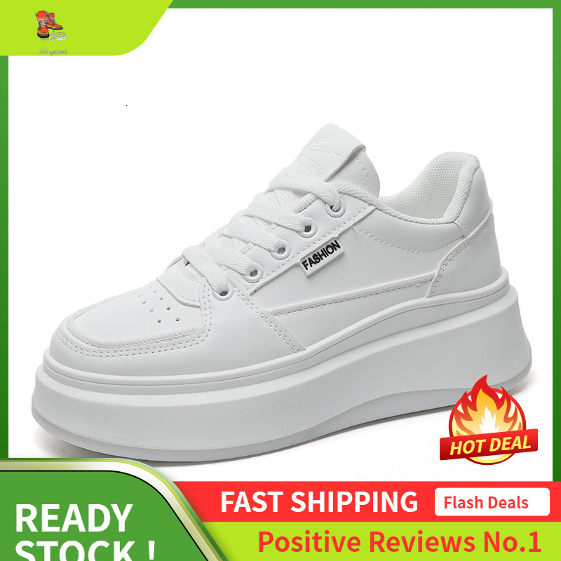 Ddmysports S New White Women S Versatile Casual Spring And Summer Trend Student Shoes Height Up OUTDOOR