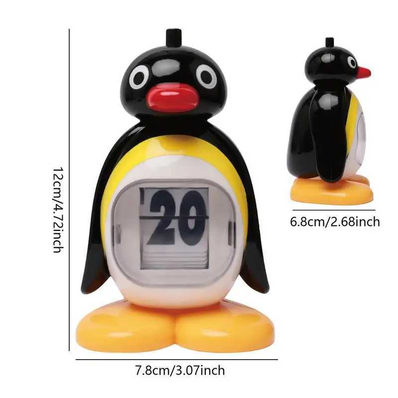Cute retro penguin calendar decoration creative desktop doll decoration bedroom living room office home decoration W240828