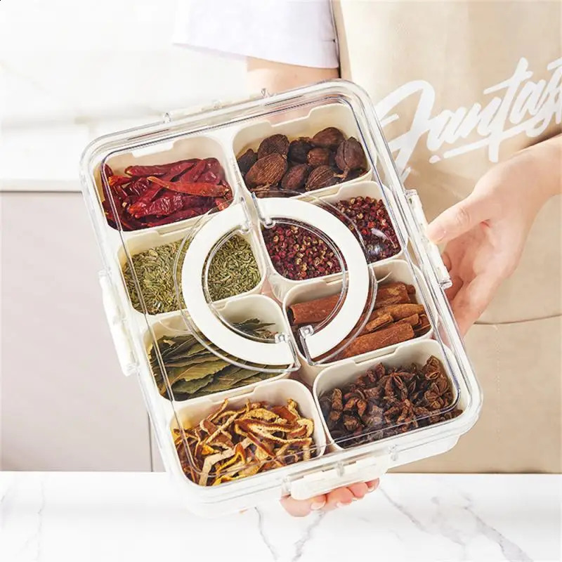 Refrigerator Storage Box Silicone Seal Buckle n Pet Food Grade Household Products Organizer Compartment 240828