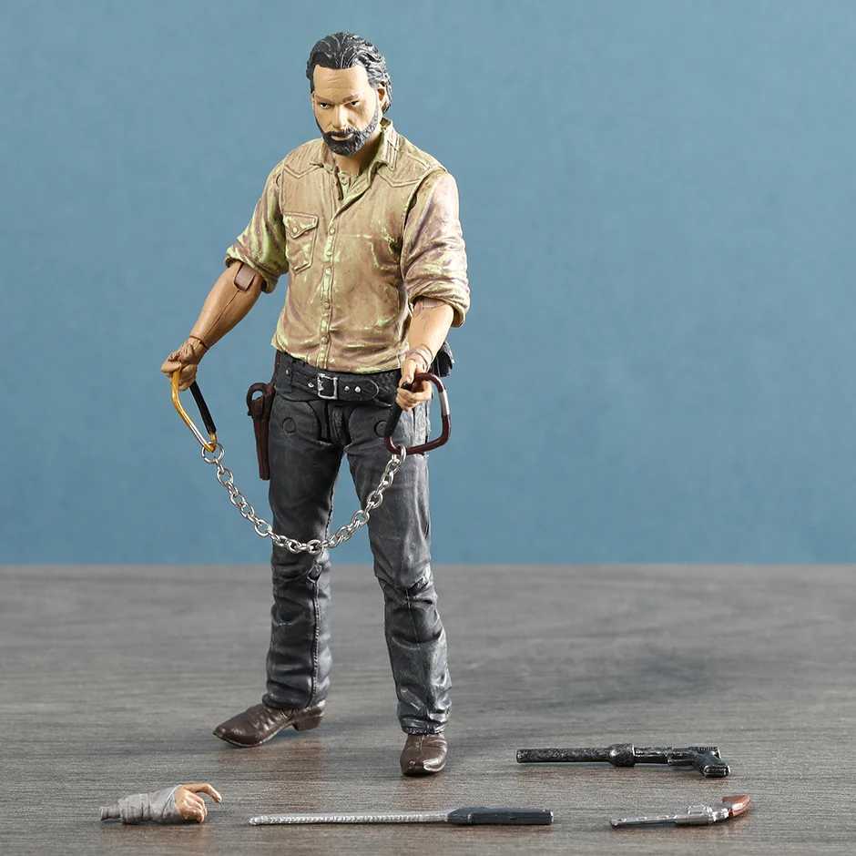 The Walking Dead Abraham Ford bungee jumping Walker Rick Grimes Governor Michionne collects action character toys and decorative models W240828