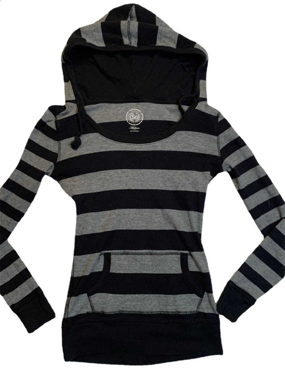 Autumn Y2k Fairy Grunge Pullover Hoodie Stripe Printed Womens Sportswear Fairycore Aesthetic Harajuku Top 240827