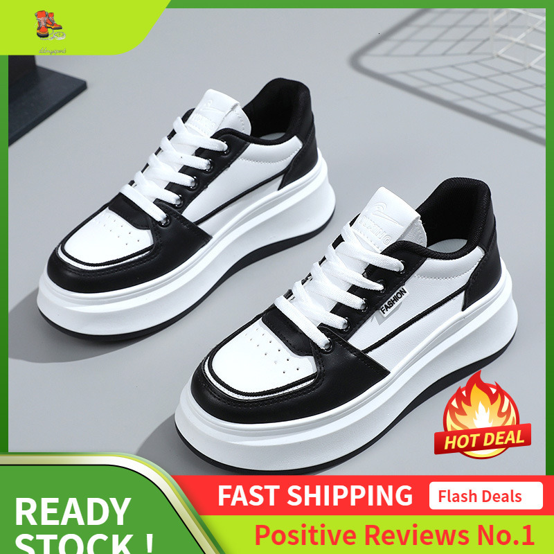 Ddmysports S New White Women S Versatile Casual Spring And Summer Trend Student Shoes Height Up OUTDOOR