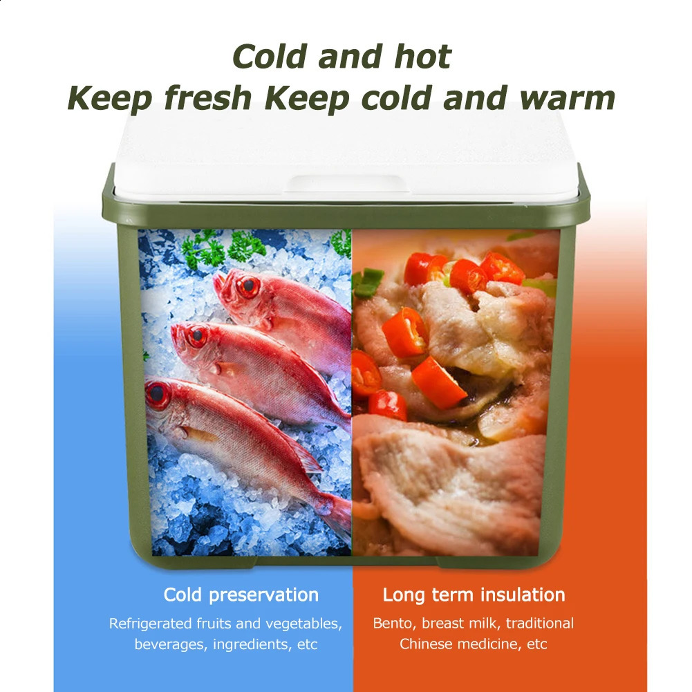 Car refrigerant freezer portable storage bag food box picnic organizer container used for car family outdoor camping 240828