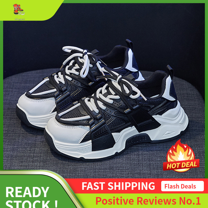 Ddmysports Instagram Korean Edition Dad Women S Spring New Internet Celebrity Student Sports Elevated Street Shooting Casual Shoes CKB OUTDOOR