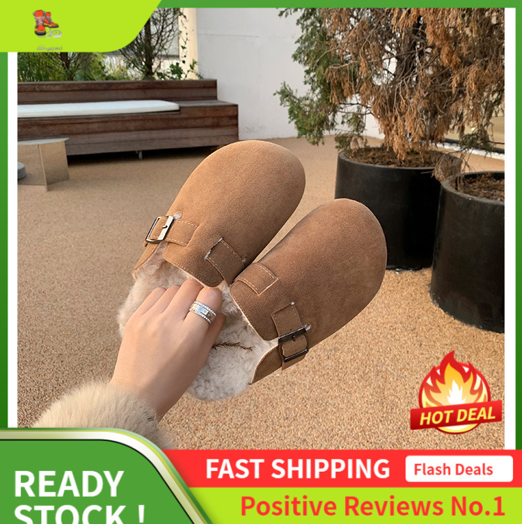 Ddmysports Grape Mom S Same Style One Foot On With Winter Fleece Insulation Boken Genuine Leather Hairy Cotton Shoes OUTDOOR