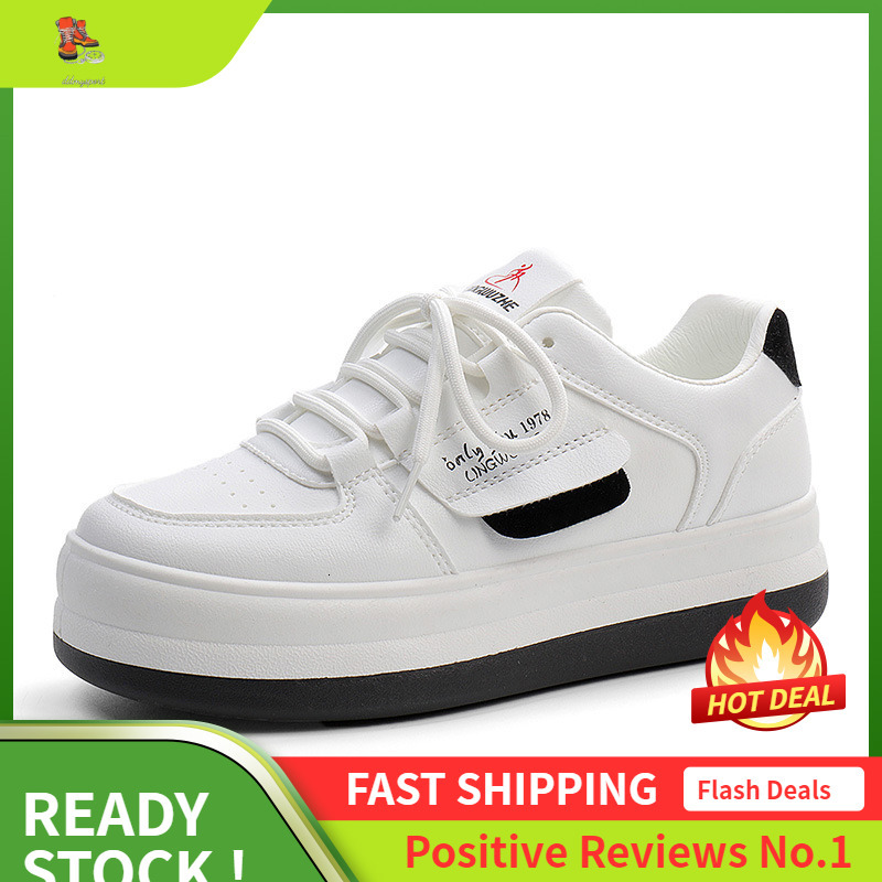 Ddmysports Little White Women S Board New Spring And Autumn Low Cut Casual Sports Shoes Student Eight Increasing Leather OUTDOOR