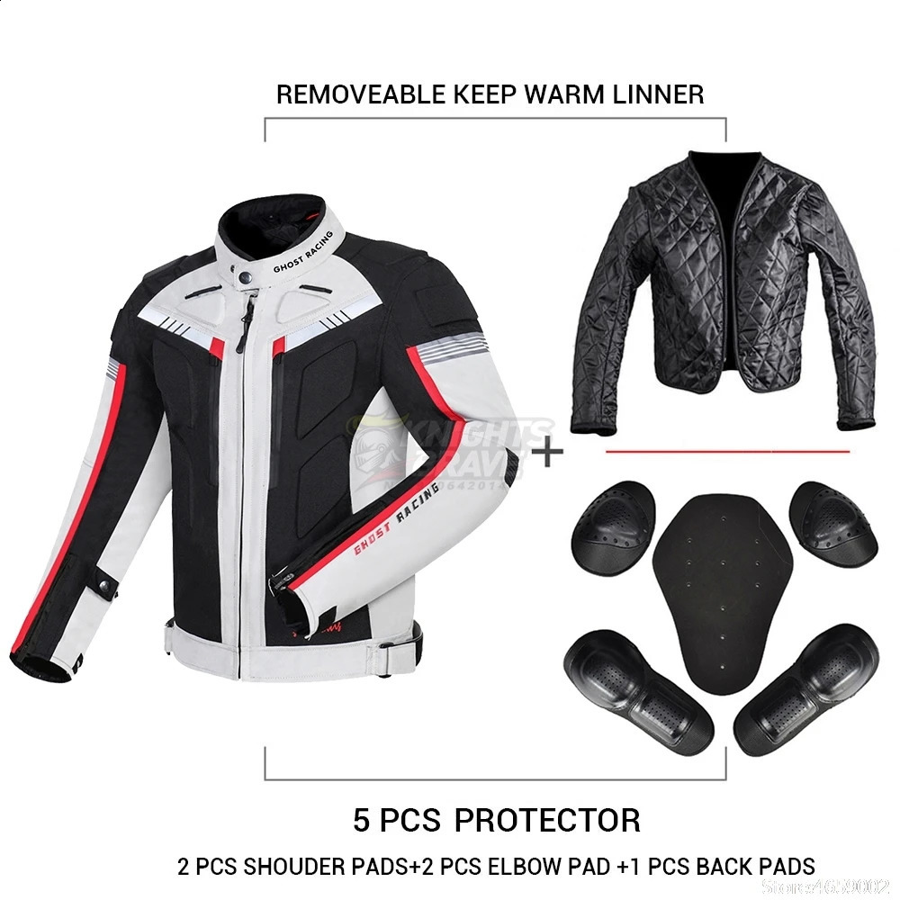 Jacket Motorcycle Cold-proof Waterproof Motocross Jacket Men Chaqueta Moto Protective Gear Motorbike Riding Clothing Moto Jacket 240829