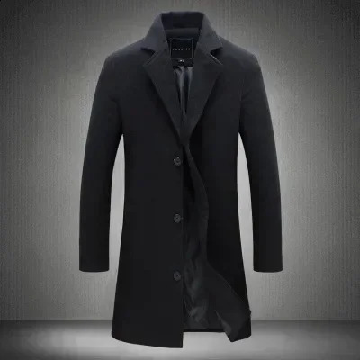 Mens ultra-thin windproof jacket winter warm windproof jacket Great Wall City jacket mens casual wool jacket 240829