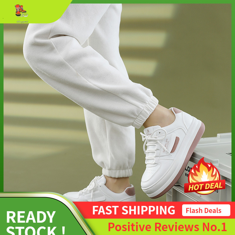 Ddmysports Little White Women S Board New Spring And Autumn Low Cut Casual Sports Shoes Student Eight Increasing Leather OUTDOOR