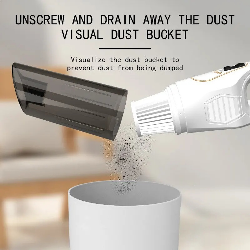 Household Home Car Wireless Handheld Electric Dust Cleaning Vaccum Hand Held Sweeper Vacuum Cleaner Home Rechargeable 240829