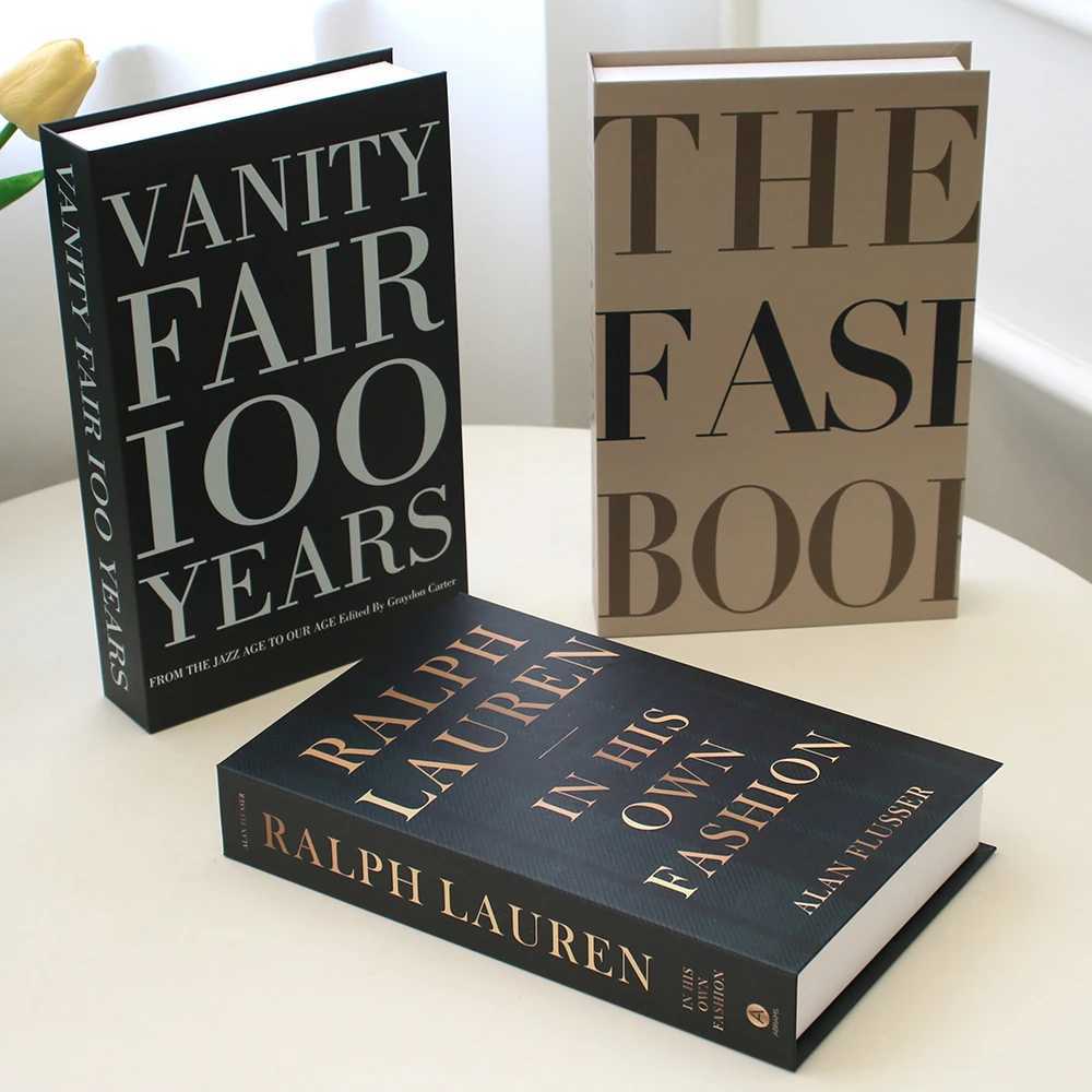 Fashion Faux Books Ornament Coffee Table Simulation Books Modern Fake Designer Book Luxury Decoration for Living Room AdditionXJ240828