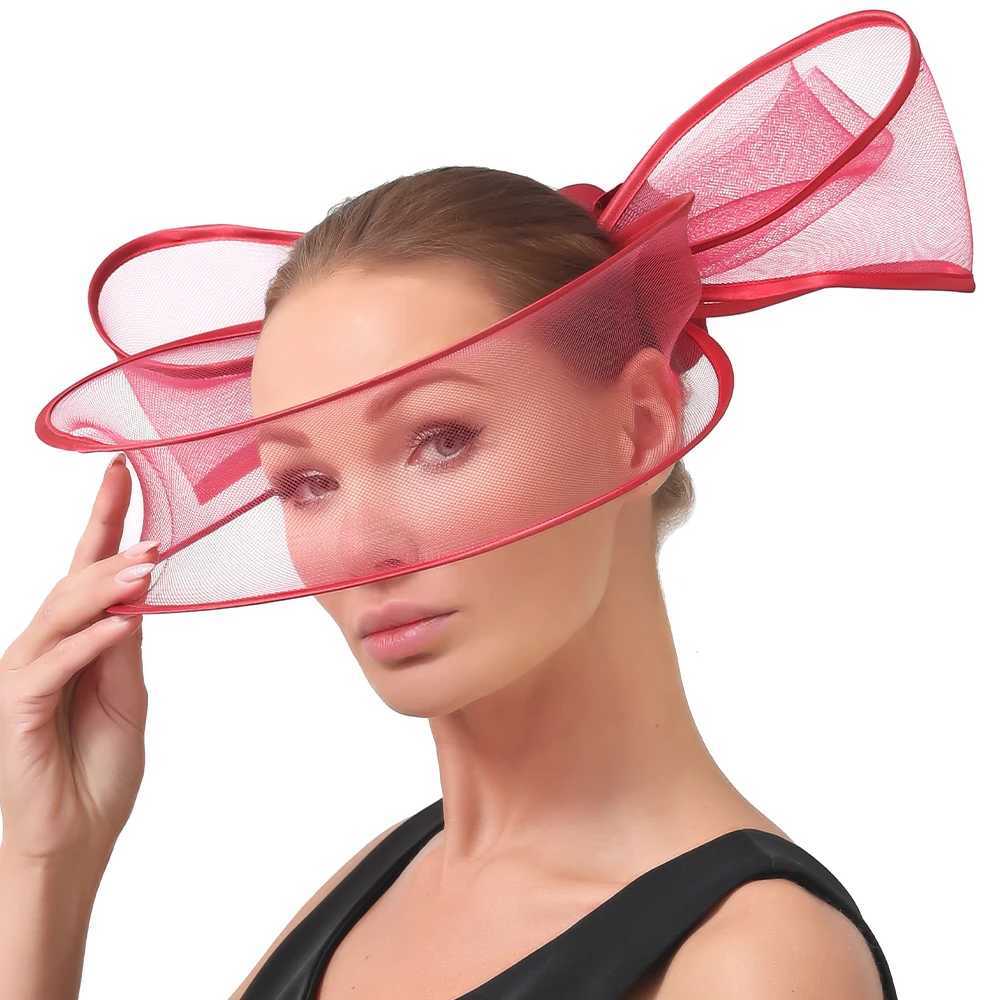 2024 New Fashinator Wedding Hat Elegant Women Fashinator Hat Fashion Womens Clothing Church Womens Party Hat Bridal Headwear M240829