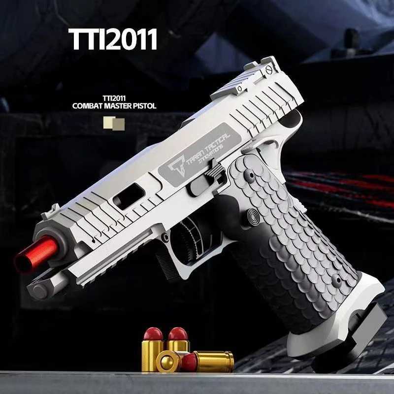 Automatic Desert Eagle TTI2011 USP Pistol Continuous Shooting Shell Spray Air Hanging Revolver Outdoor Shooting Toy Gun W240829