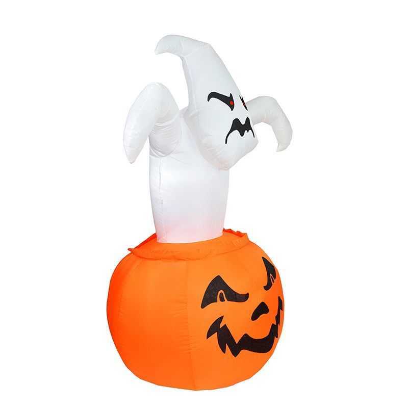 Halloween Jack-o '-Lantern Balloon 1.8m glow-in-the-Dark Ghost Pumpkin Garden decoration balloon model Y240808