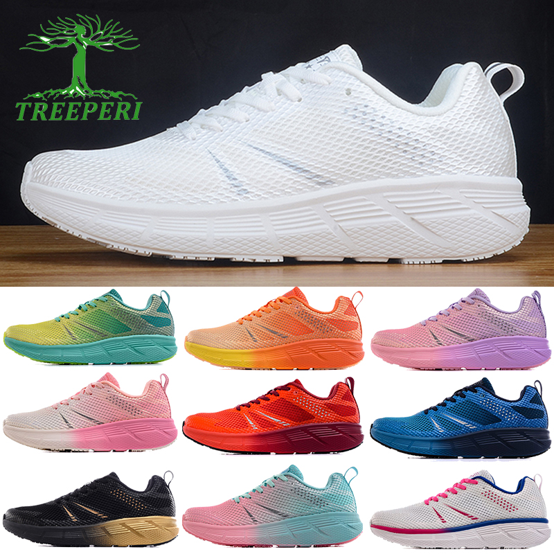 Treeperi Fantasy Run mens designer shoes Pearl White Fuchsia Mango Solar Red Black Gold Peach Pink Turquoise Lilac low outdoor men women running sneak