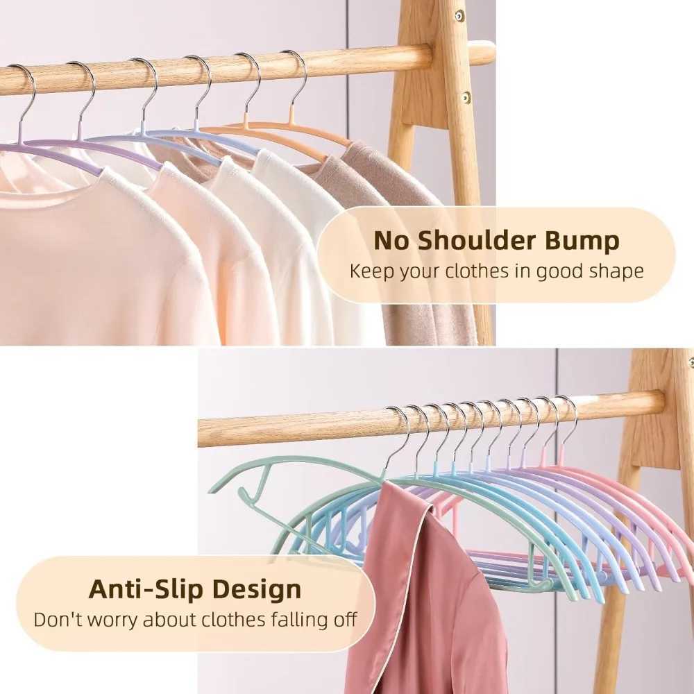 28 bags of clothing hangers no shoulder bump sweater hangers 16.5-inch wide heavy-duty coat hangers for wardrobes non slip PVC hangers M240829