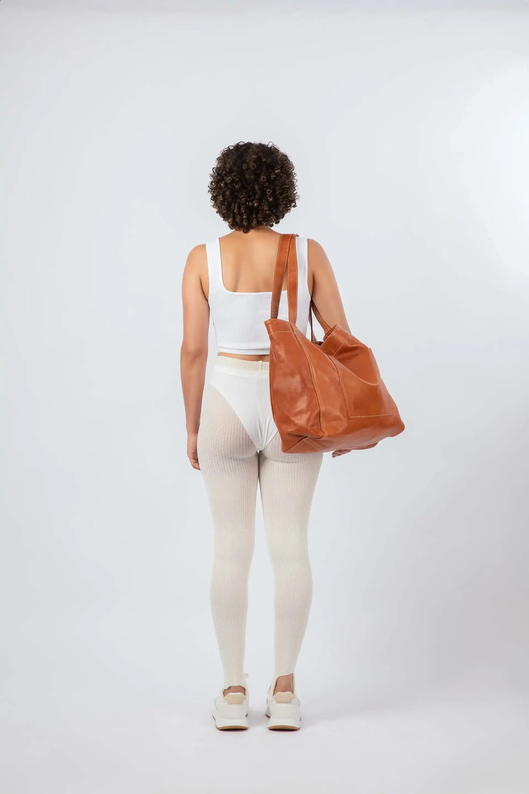 DHlanhai Soft Leather Maxi Tote Cognac Women Oversized Portable Travel Shoulder Bag Supersized Sports Handbags Perfect for Every-day Use 240829