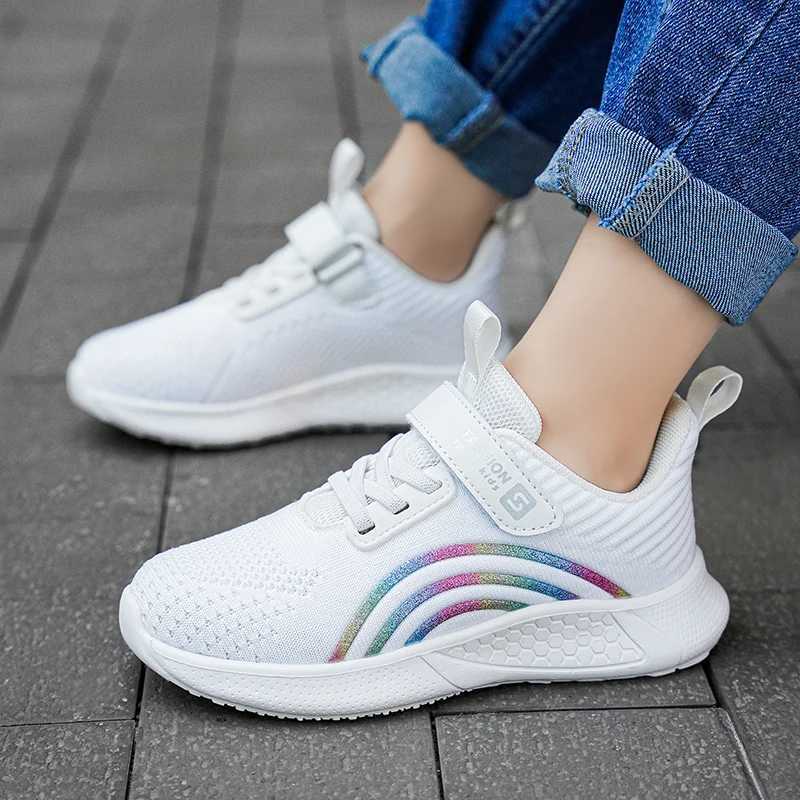 Spring and autumn childrens shoes baby girls casual sports shoes breathable soft non slip walking and running sports shoes size 26-38 W250318