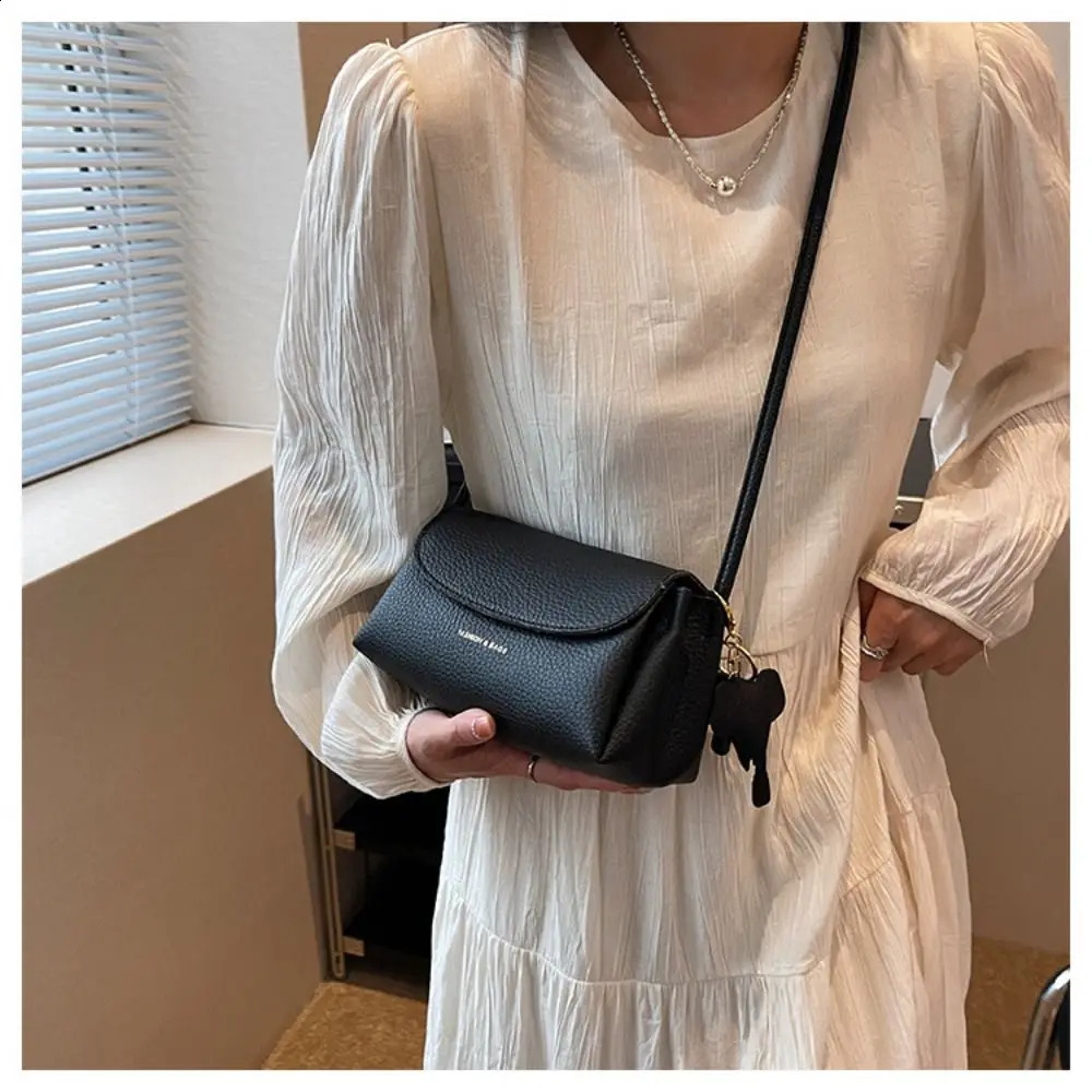 Lychee Pattern Handbag The Adjustable Straps Multicolor Shoulder Bags PU Material Handbags Work 240828