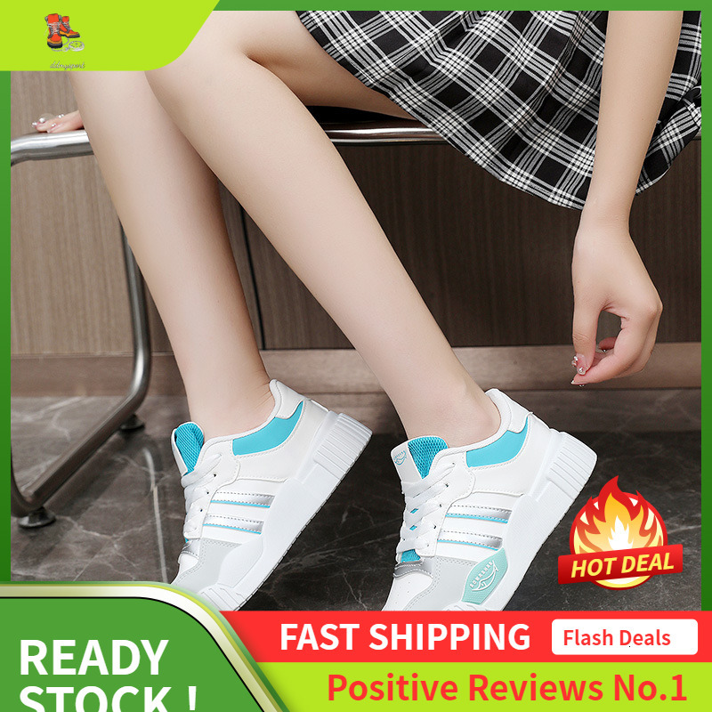 Ddmysports RM New White For Women Summer Breathable And Height Increasing Thin Soled Fashionable Casual Shoes Board Learning OUTDOOR