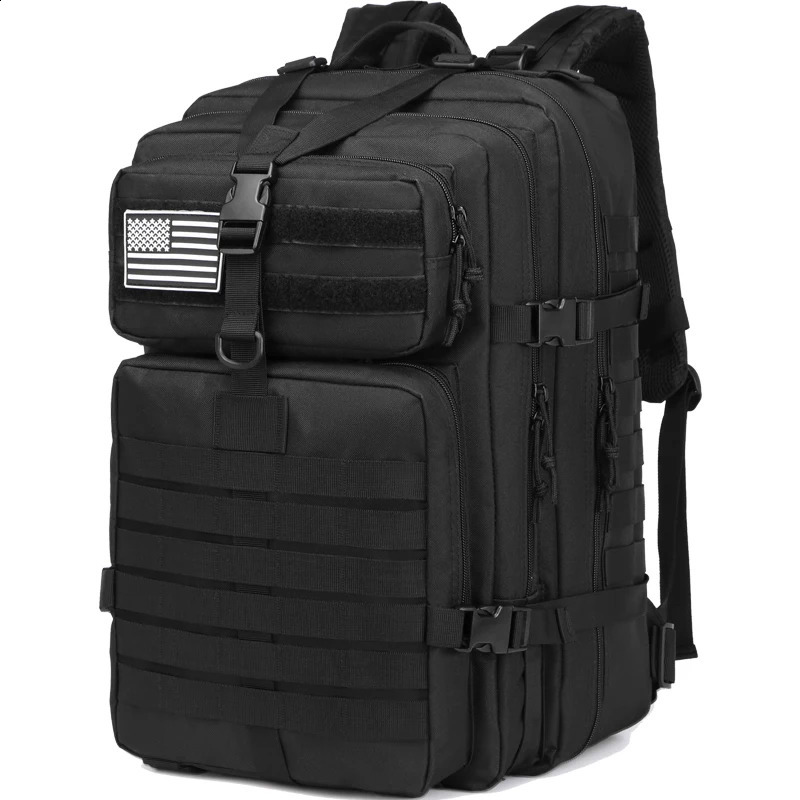 Outdoor Backpack Molle Bag 45L Waterproof Daypack 3 Day Bug out Backpacks 240829