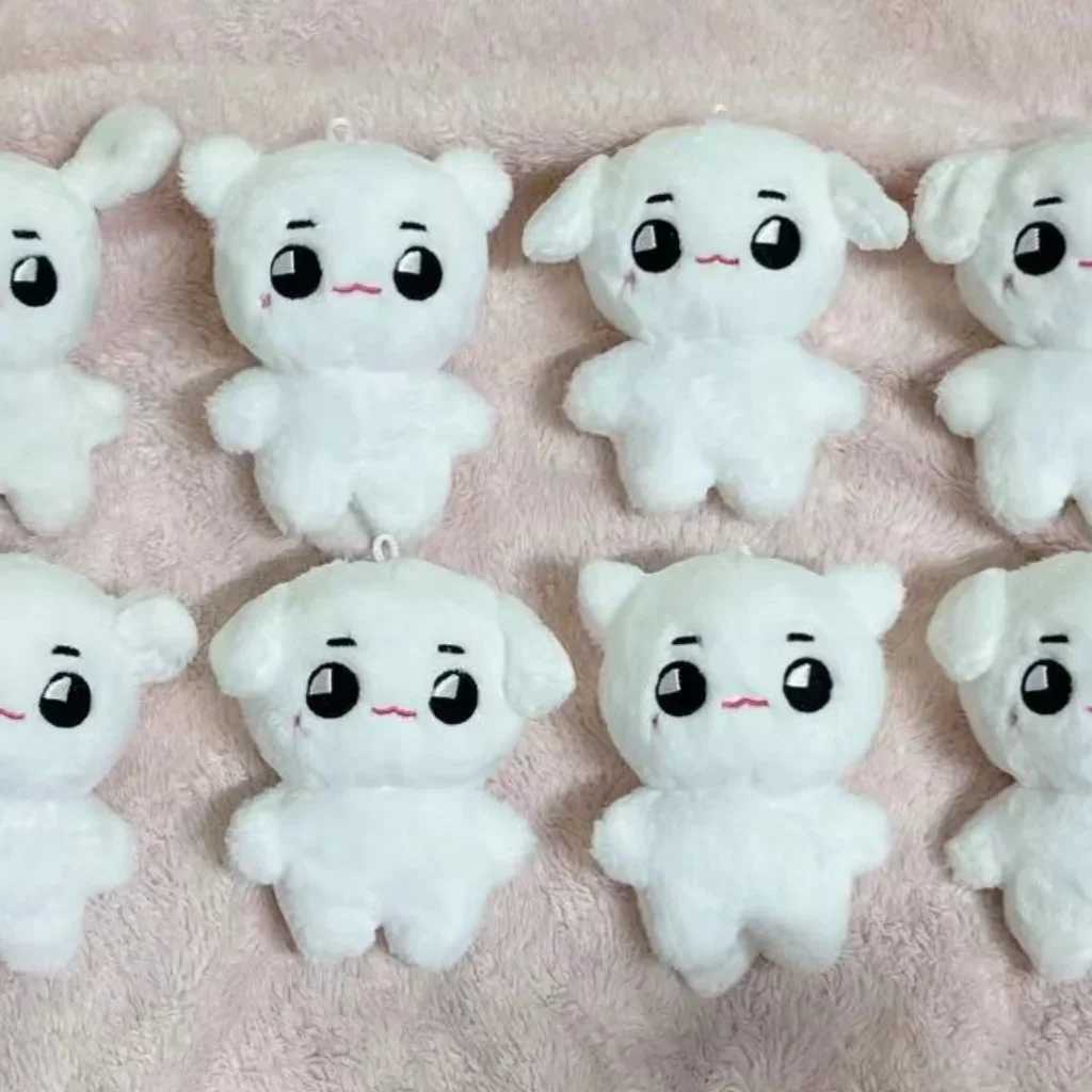 Kpop Idol Tyongya Plush Doll Stuffed White Puppy Key ChainsXJ240828