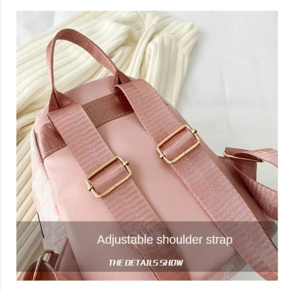 PU Leather Shoulder Mini Womens Backpack Multi functional Womens Phone Bag Flower Printed Womens School Backpack 240829