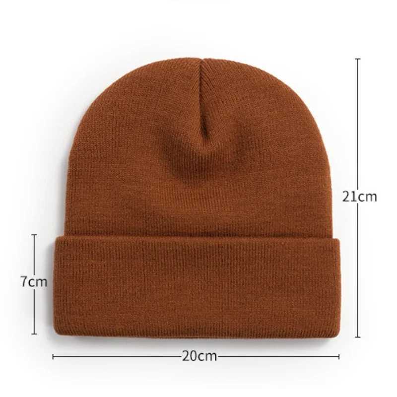 Cust Printed Knitted Hats for Wen Men Autumn Winter Solid Color Warm Ear Protection Girls Outdoor Beanie Hat X2502121