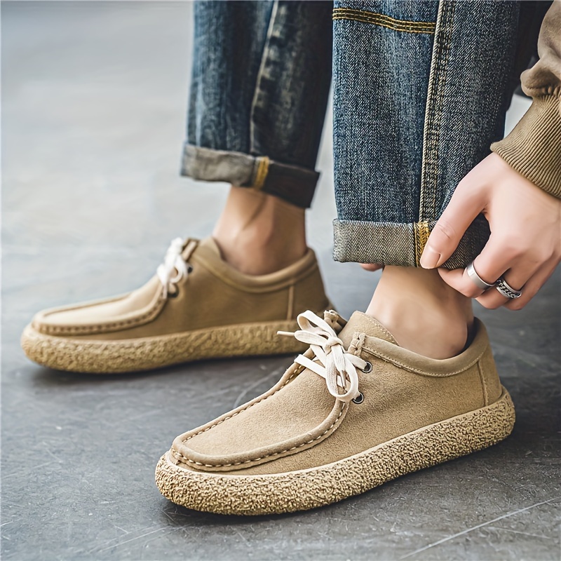 Men's Breathable Retro Slip-On Loafers - Casual Summer Shoes With Soft Sole, Available In Beige, Black, Khaki