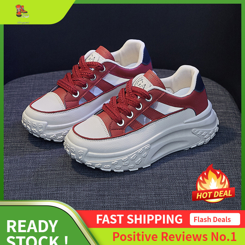 Ddmysports Korean Summer New Dad Women S Instagram Trendy Student Breathable Sports Shoes Thick Sole Elevated Casual Q OUTDOOR