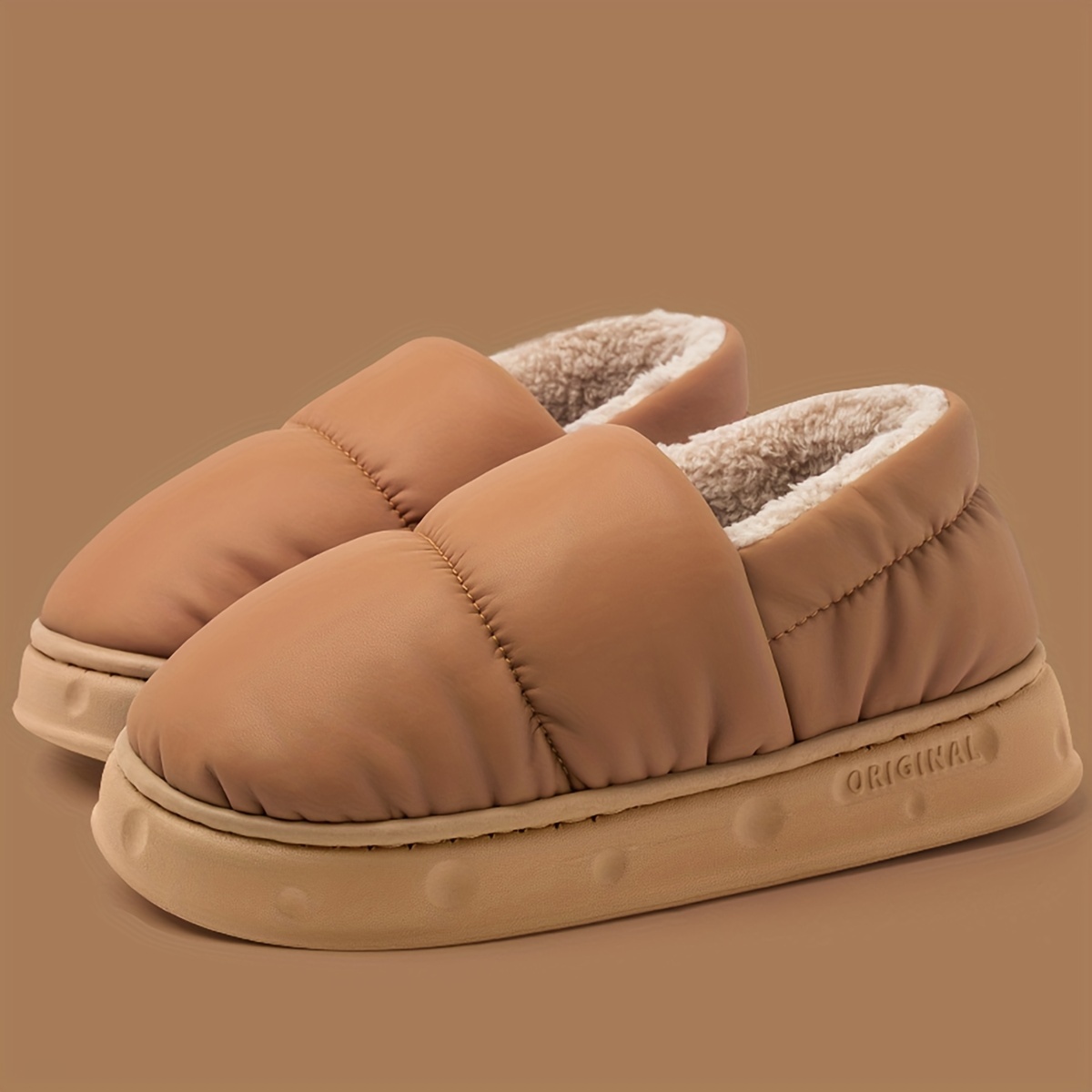 Ultra-Soft Mens Fashion Slippers - Lightweight, Breathable, Warm, and Comfortable Slip-On Shoes with Lined Fuzz for Autumn and Winter - Casual, Round-