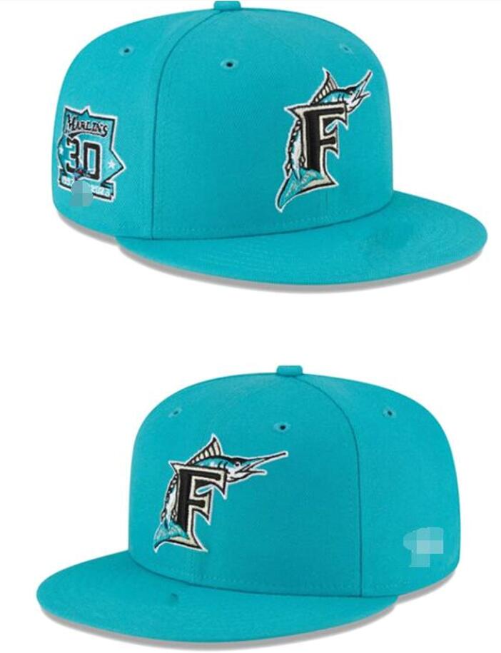 2024-25 Miami''Marlins''Baseball Unisex Fashion Cotton Ball Baseball Snapback for Men Women Sun Hat Spring Cap Wholesale a13 hater snapbacks caps sport