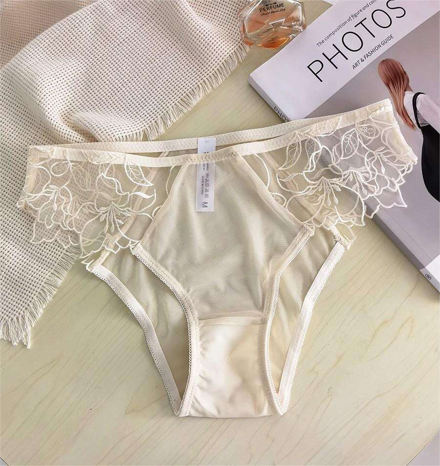 Sexy push up underwear set embroidery women ultra-thin bra without steel ring gerie with underpants suit