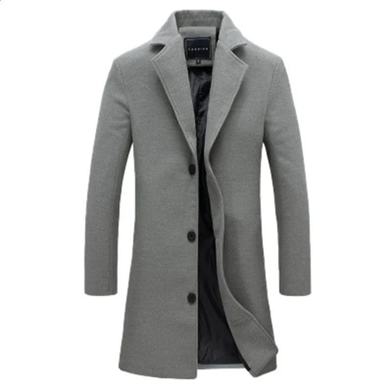 Customized mens fashion jacket mens slim fit set business jacket mens long winter windproof jacket black selling high-quality 240829