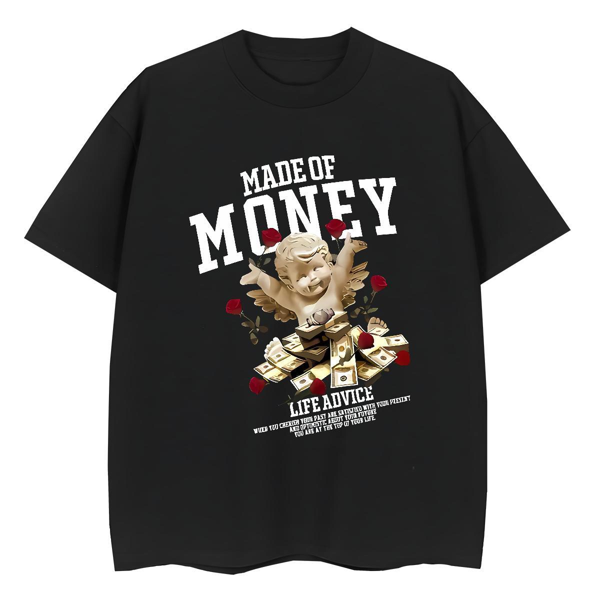 5A Women Tshirts 230g Cotton letter Casual T Shirt For Woman Comfortable Plus Size Cartoon Tees