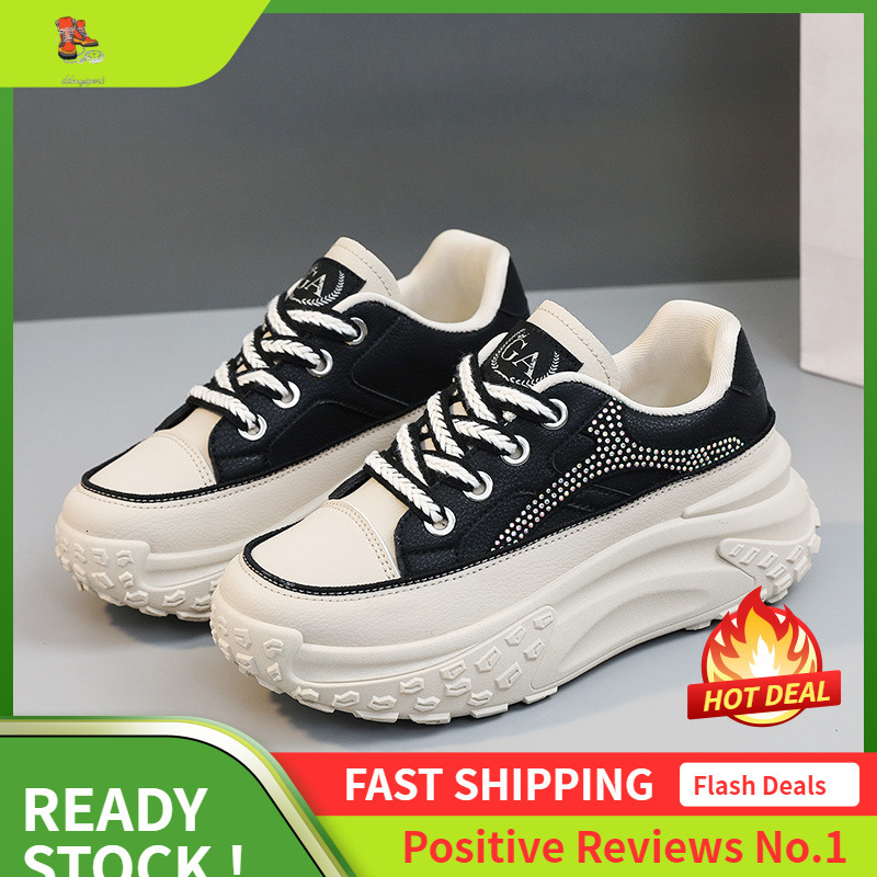 Ddmysports Q New White Women S Shoes Versatile Summer Breathable Height Increasing Thick Sole Fashion Casual OUTDOOR