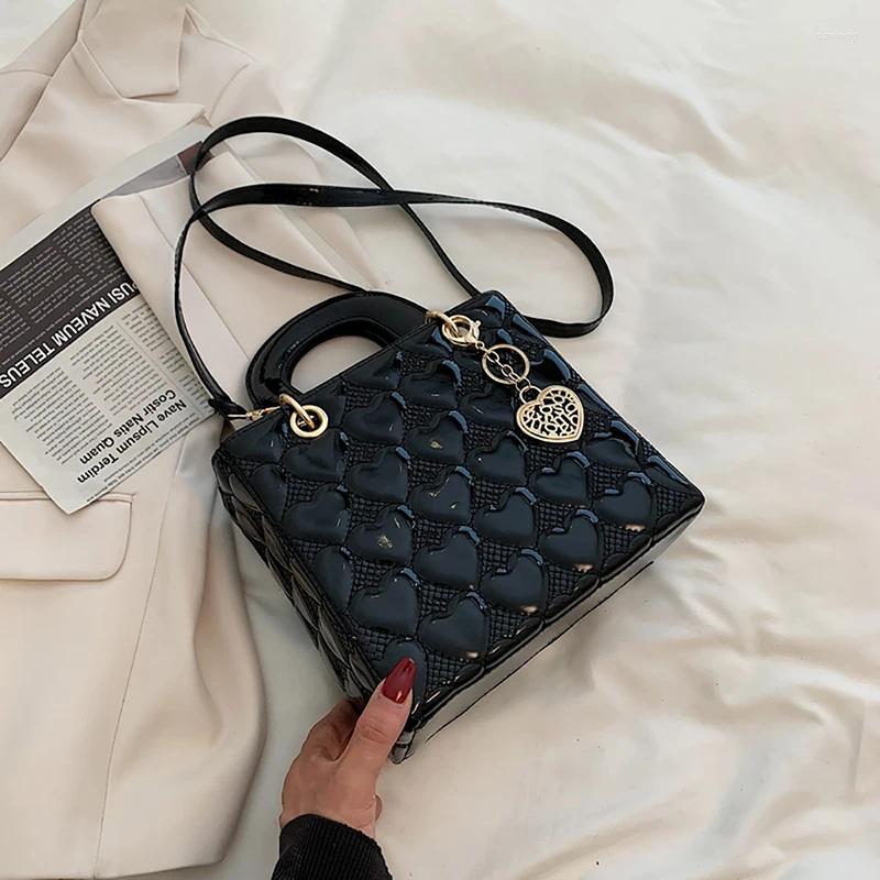 Designer Bags 2025 Shoulder Bags Red Love Matte Leather Bright Surface Handbag High-end Design Sense Wedding Bag Women's Fashion All-matching Crossbody
