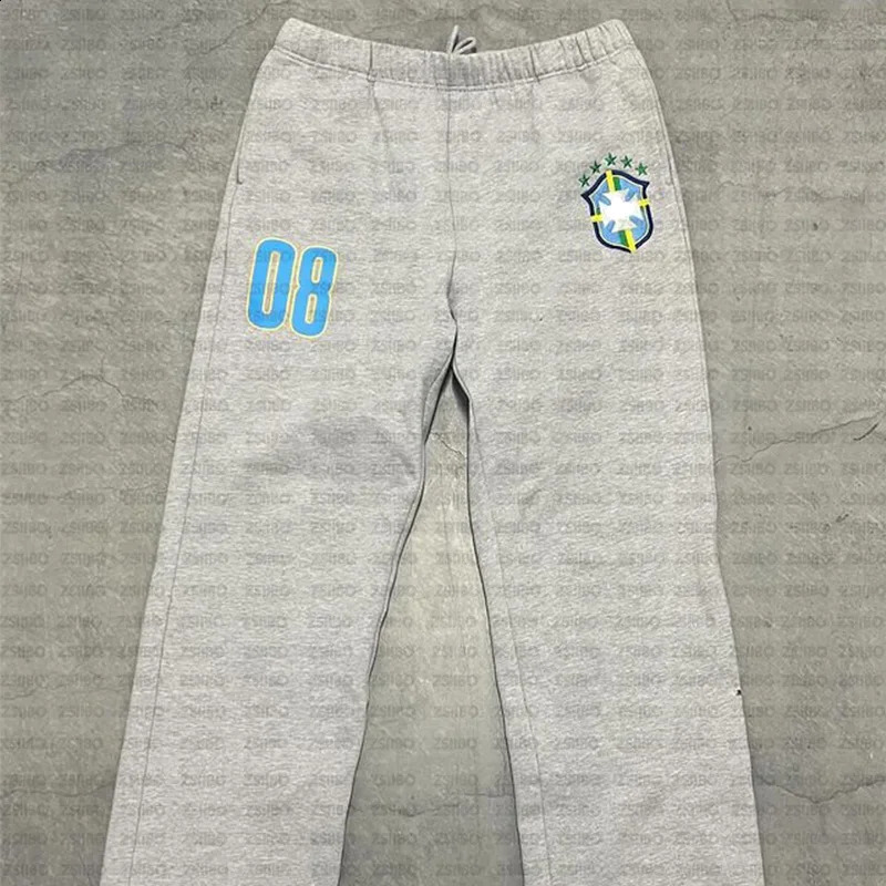 Y2K Printed Mens Pants AutumnWinter Sports Jogging Trouser Fitness Loose Fit Clothing Solid Color Street 240829
