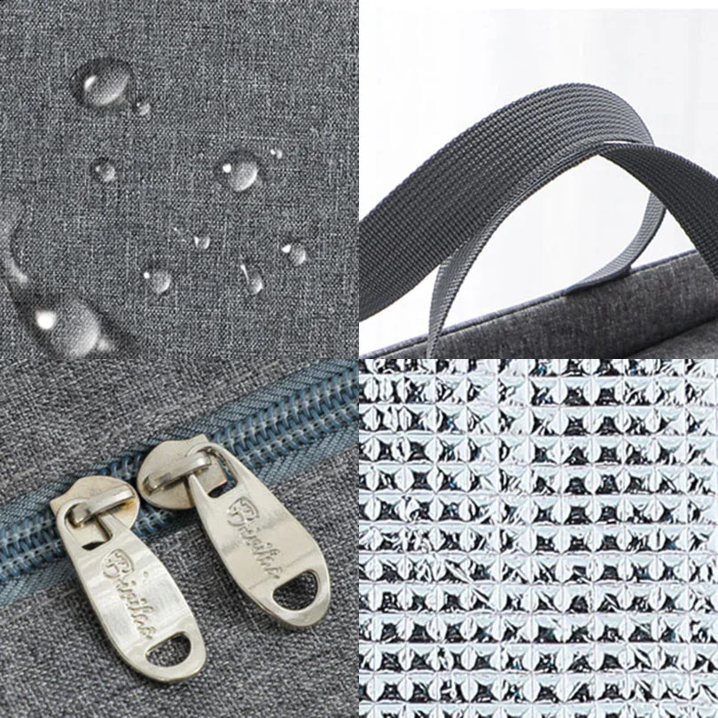 Multifunction Large Capacity Cooler Bag Waterproof Ox Portable Zipper Thermal Lunch Bags For Women Box Picnic Food Bag 250528