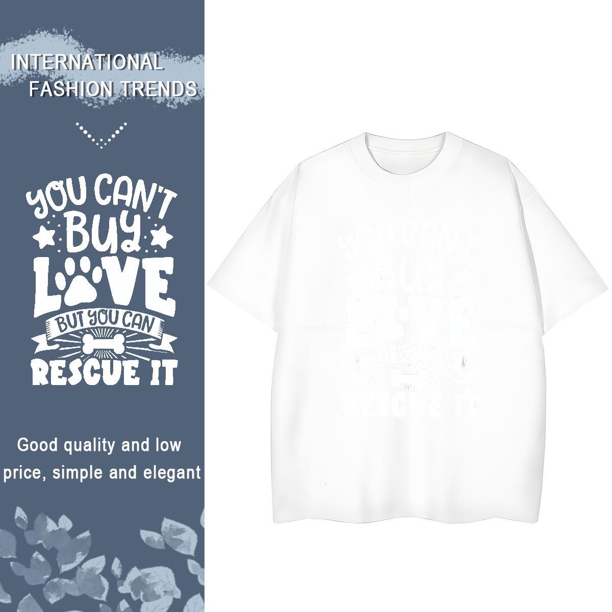 Lady Womens Tshirts 230g Pure Cotton letter Street T Shirt For Woman Short Sleeve O-Neck Oversized Tops Tees