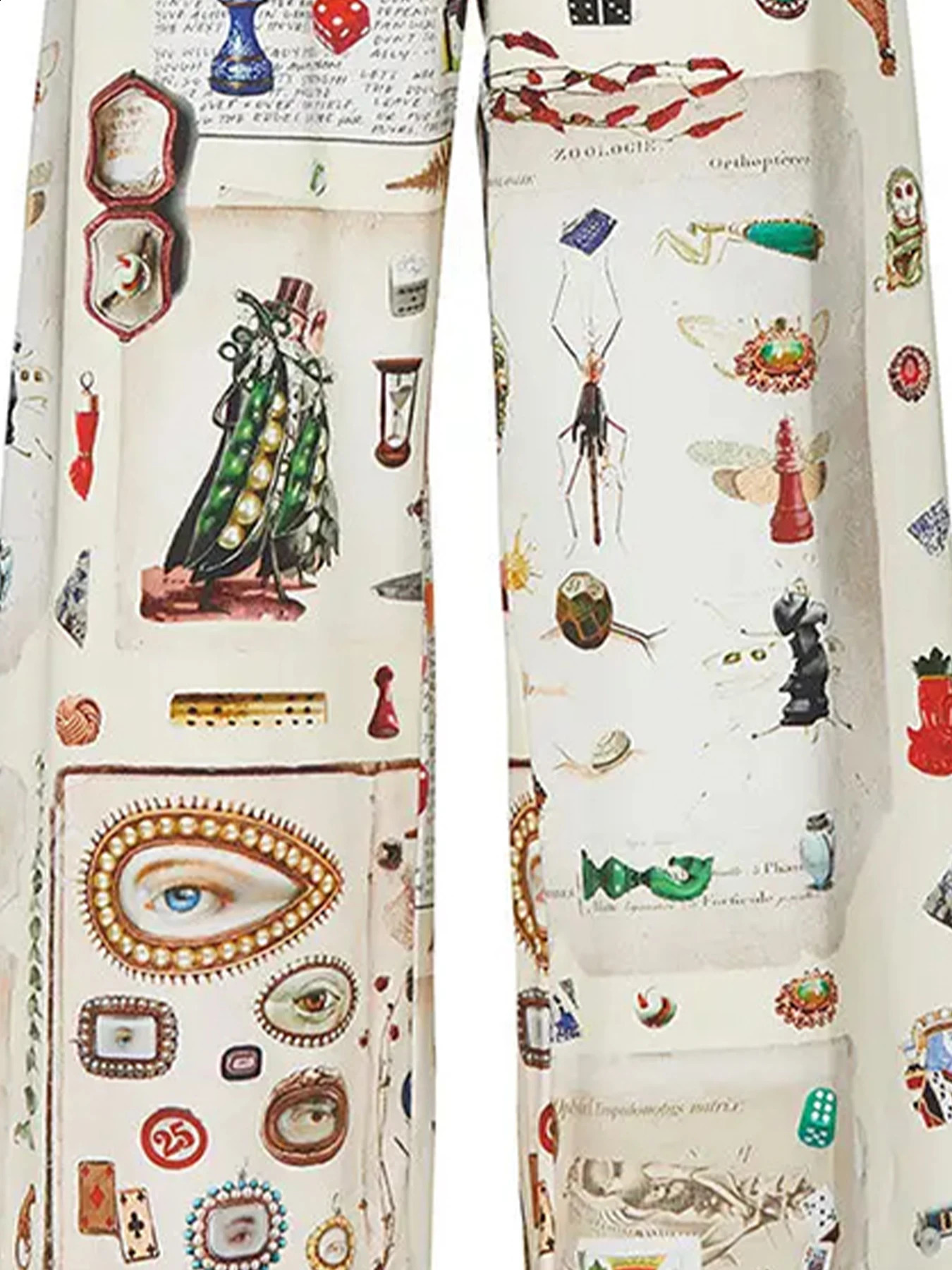 Printed wide leg pants Comfortable flat n elastic waistband easy to tilt pockets perfect for womens sp 240829