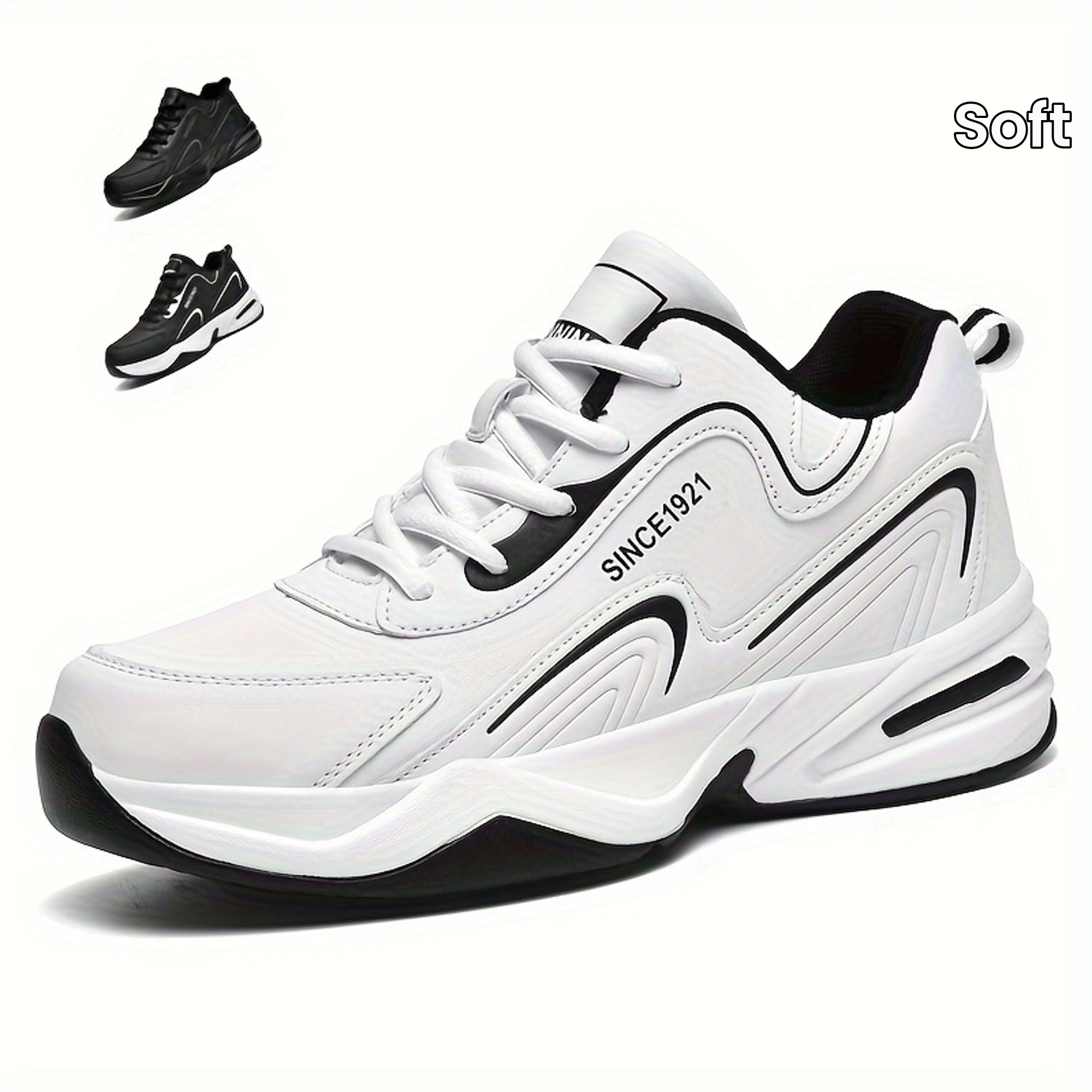 Comfortable Men's Running Shoes with Cushioned Soles and Non-Slip Design for Outdoor Activities in Autumn and Winter